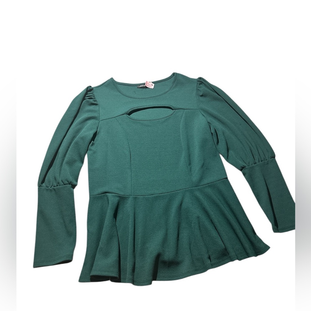 Emerald green blouse